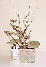 copper lily pad indoor, outdoor fountain with LED Lights | Life time pump replacement